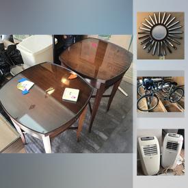 MaxSold Auction: This online auction features LG Air Conditioners, Bissell Quicksteamer, Keurig Coffee Maker, Teak Veneer Cabinet, Blue King Quilt, Desk, Sunburst Mirror, Antique Fireplace Screen, Gary Fisher Bike, and much more!