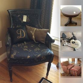 MaxSold Auction: This online auction features Verona silk rug, Sofa Recliner, Lamps, Loveseat Recliner, Credenza, rocker chairs, Royal Patrian fine Bone china tea set, Round Table, art, Toshiba Tv, and much more!