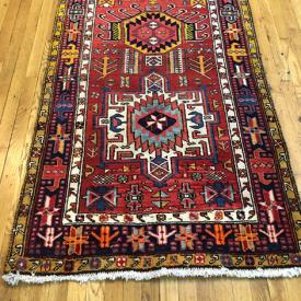 MaxSold Auction: This online auction features a Hand Made Heriz Runner Persian From Wool and a Qashqaei Hand Made Persian Rug.