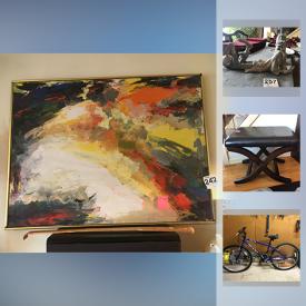 MaxSold Auction: This auction features Giant Bike, Lladro Clown, Original Art, Ginger Jar, Allegheny Ware Dishes, Lighted Photo Art, Macintosh Computers, Optical Art, Kenwood Pioneer Stereo Equipment, Filing Cabinet, Vinyl Records, Outdoor Chairs and much more!