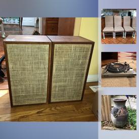 MaxSold Auction: This online auction features Vintage Copper Wash Tub, Pitcher And Basin Sets, Chicos Necklaces, Brighton Sunglasses, American Girl Styling Chair, Technics Turntable, Vintage Cauldron with folding handle, Waverly fabric, IKEA Area Rug and much more!