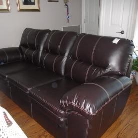 MaxSold Auction: This auction features Leather Sofa, Casual Chair, Glass Coffee Table, Guitar, Artwork, Golf Clubs, Mirror, Bedside Tables, Queen Size Bed, Massage Chair, Dresser, Truck Tires, Tool Chest, Electronics, Welding Helmets and more!