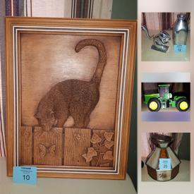 MaxSold Auction: This online auction features Folding Porker Table, Montreal Canadians scarfs, Kim Murray Art, Cast aluminum Squirrel nut cracker, Vintage Swag Light, John Deere, Prayer Rug, Hockey Print, Chiming Clock, Coke Sign and much more!