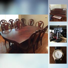 MaxSold Auction: This online auction features outdoor furniture, tools, speakers, generator, ladder, bicycle, TVs, lamps, luggage, watches, video games, board games and much more!