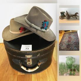 MaxSold Auction: This online auction features Harry Potter Books, Oriental Style Rug, Vintage Newspapers, Isolde Framed Print, Cast Iron Horse and Carriage, Akubra Hats, Side Tables, Green Depression Glass, Santelli Fencing Equipment, Brass Light Fixture, Macintosh Classic, Tablecloths, Wood Pedestal Table, Prep/Bar Sink, Crystal Candlesticks, Cameo Style Jewelry and much more!