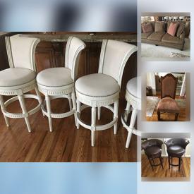 MaxSold Auction: This online auction features Stools, sofas, FRAMED OIL PAINTING, Coffee Table, OTTOMAN, BENCH, Candle Holders, Bedside tables and much more!