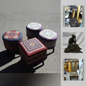 MaxSold Auction: This online auction features arm chair, Oriental Setsuma style lamp, vintage Wedgewood plates, Chinese Style Ceramic Vase, Aluminum Extendible Ladder, SONY Model HCO-GX20 Stereo, SONY Model HCO-GX20 Stereo, Acrylic on Canvas signed Dennis Shields, Oriental Hanging Screens, Stained Glass Picture, Parker Pens, Brooch Marked Coro, BCS Gas-powered Rototiller, Metal coke sign and much more!