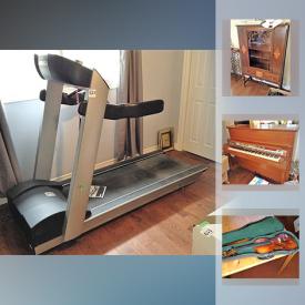 MaxSold Auction: This online auction features books, luggage, TVs, easel, shelving, wall art, tools, records, speakers, vacuum, hoses, outdoor pots, violin and much more!