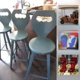 MaxSold Auction: This online auction features Wade figures, Molson Canadian beer boots, cabinet hardware, books, porcelain, children’s toys, hand weights, karaoke machine, kitchenware, wood stools, ceramic lighting and much more!