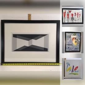 MaxSold Auction: This online auction features Josef Albers Original Silkscreen, Baseball Cards, W Tipping The Holy Land Antique Engravings, MCM Vintage Lamp, Kaethe Kollwitz "Family" Lithograph, 1934, Alexander Calder Original Lithograph, Africa Antique Map 1898, English Poets 3 Volumes Printed 1799 N 1801, A Y Casson Print, J & G Meakin Sol Westminster china, Vintage Candy Machine and much more!