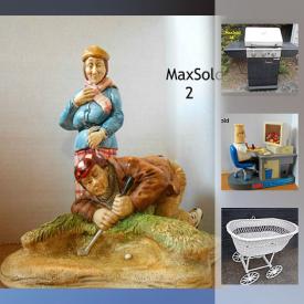 MaxSold Auction: This online auction features ANTIQUE: White bassinet. VINTAGE: Door hardware; purses; children's books; sewing notions; fishing gear; men's shaving; suitcases. COLLECTIBLE: Ephemera; Wedgwood; French ivory; Elvis 45's; bottles; Xmas plates; Lp's; toys; rabbits; mini tea sets; brass/copper. OUTDOOR: Centro natural gas BBQ; metal plant stands/tables; heavy cast iron plaques. BOOKS: Crafting. Home Improvement: Electrical/plumbing/vintage/antique lighting and much more!