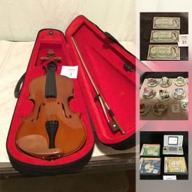 MaxSold Auction: This online auction features a violin, watches, jewelry, commemorative coins, comics, collectibles and much more!