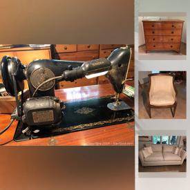 MaxSold Auction: This online auction features Antique Dresser, Teak Wooden Scoops, carved animals from Kenya, salad serving spoons, cast iron baking pan, Singer Sewing Machine, Hochschild Kohn Fur Wrap, Vintage The Zing King Washboard, Etched Dog Copper, Toby Pitchers/Jugs, Chinese Scroll Calendar, Commercial Series Charbroil Grill and much more!