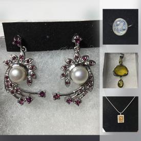 MaxSold Auction: This online auction includes jewelry such as pearl and rose gold pendants, pearl and garnet earrings, emerald and garnet brooch, and labradorite pendant, and loose stones such as emerald and sapphires and much more!