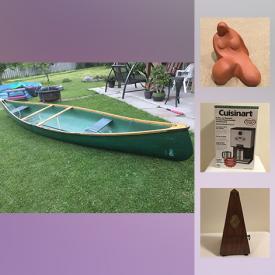 MaxSold Auction: This online auction features Expedition Canoe, Sculptures, Wooden Curved Bucket, Tea Cups And Sauces, Coffee Maker, Bicycles, LED Lights, Costume Jewellery, Maple Leafs Teddy Bear, Kid Table and much more!