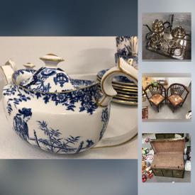 MaxSold Auction: This online auction features Royal Crown Derby, Langmuir luggage liner trunk, Coffee Grinder, Antique Corner Chairs, Spode Tea Set, Fisher Price Little Tikes Kitchen and much more!