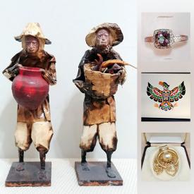 MaxSold Auction: This online auction features rings, wall panels, decorative dishes, art glass, china, wall art, vases, coins, comic books, candles, tea cups, books, figures, fishing lures, and much more!