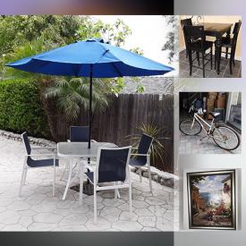 MaxSold Auction: This online auction features Patio Chairs, Patio Table, Pub/Cafe Table and chairs, Love seat, Club chair, Framed mirror, Woman's mountain bike, Antique rocking chair, Trundle day bed and much more!