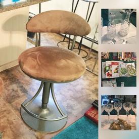 MaxSold Auction: This online auction features costume jewelry, stemware, sterling, wall art, faux plants, cameras, outdoor furniture, lamps, linens, tools, dolls, guitars, yarn supplies, and much much more...