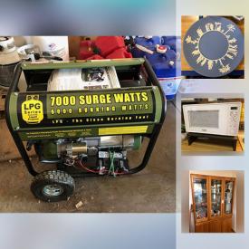 MaxSold Auction: This online auction features ladders, garden tools, bicycle, camping equipment, fishing poles, TVs, vacuums, stair lift, books, exercise equipment, luggage, costume jewelry, glassware, VHS tapes, and much more!