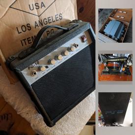 MaxSold Auction: This auction features Digital TV Antenna, Bench Vice, New Kids on the Block Collectibles, Old Edison Clay Records, Microphones, Playstation 2, Bench DC Variable Power Supply, Singer Sewing Machine, Ibanez Guitar, Ladies Bike, Drone and much more!