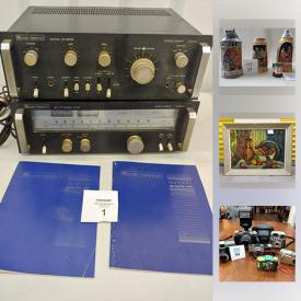 MaxSold Auction: This online auction features collectibles such as fine bone china, and beer steins, electronics such as Numark turntable, Pyramid equalizer, and Paradigm speakers, vinyls, CDs, pyrex ware, women’s shoes, Taylormade golf clubs, Canon laser printer, children’s toys such as LEGO, action figures, and books, vintage cameras, Benjamin Chee serigraph, oil on board, and much more!