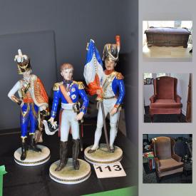 MaxSold Auction: This online auction features barrister bookcases, prints, decor, rugs, prints, rugs, chair, rain barrel, dresser, shelf, planters, sportswear, frames, electronics, christmas items, christmas village, nutcracker, glassware, storage, Royal Doulton, Noritake china and more!