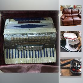 MaxSold Auction: This online auction features an exercise bike, luggage, wall art, lamps, holiday decor, costumes, toys, storage, live plants, glassware, TV, clocks, watches, dolls, ceramics, washer and dryer, kitchen appliances, cameras, speakers, board games, tools, golf clubs, chain saw and much more!