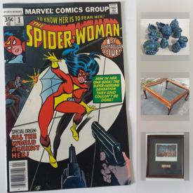 MaxSold Auction: This online auction features ART: Lawren Harris print, watercolour print, Barlett prints as well as a resin model of a Kingfisher carving by Richard Lamson. COLLECTIBLE: LP's/45's; Toys - Toy Story train, action figures, vintage tin, Star Wars, Pez; bottles; hockey cards. Casio keyboard. Garden composter. Right-hand men's golf clubs and bag. Sony speakers. VINTAGE: Cameras; school books; Life, Time, Sports Illustrated, Alfred Hitchcock and Premier magazines and much more!