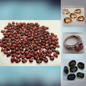 MaxSold Auction: This online auction features gemstones such as color change garnets, Ethiopian opals, tanzanite, amolite, natural emeralds, tourmaline, peridots, pink purple sapphire, blue sapphires, crystal opals, morganite, rubies, blue topaz, aquamarines, amolite, ladies rings and much more!