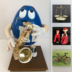 MaxSold Auction: This online auction features Delft Stein Handpainted, M and M Candy Dispensers, Big Boy Bank, Tea Cup and Saucer, Royal Doulton Figurine, Robert Bateman Print, Beswick Sheepdog, Vintage Clayton and Lambert Blow Torch, Fenton Dinner Bell, Royal Albert Petit Point, Marble and Brass Scale Set, Bikes, and much more!