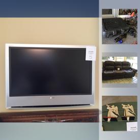 MaxSold Auction: This online auction features FURNITURE: Three seat brown leather reclining sofa, bar stools, outdoor lamp and more! ELECTRONICS: Sony 32" TV; COLLECTIBLE: Xmas - Ana Lee dolls, Christmas village. TOOLS: Black and Decker, Craftsman. CAMPING and much more!