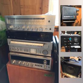 MaxSold Auction: This online auction features boots, ceramic birds, guitar amp, office supplies, stereo components, lamps, cameras, picture frames, and much more!