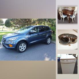 MaxSold Auction: This online auction features a 2018 Ford Escape, Janome embroidery machine, costume and Sterling Silver jewelry, Miele Vacuum, Motomaster power pack with inverter, and much more!