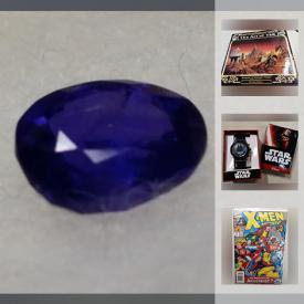 MaxSold Auction: This online auction features a natural burmese gem, card games, collectible toys, cards and action figures, car parts, DVDs, models, video games and much more!