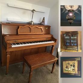 MaxSold Auction: This online auction features wall art, lamps, books, candle holders, CDs, records, tools, costume jewelry, luggage, projector, office supplies, outdoor furniture, bicycle, ladders, vacuum, and much more!