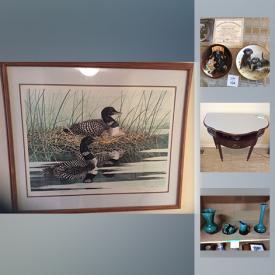 MaxSold Auction: This online auction features Sports Cards, Cabernet Tea Service, Blue Mountain Pottery, Collector Plates, Royal Albert Bone China, Paragon cup and saucer, Aluminum Step Ladder, Limited Edition Wildlife Print and much more!