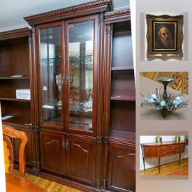 MaxSold Auction: This online auction features bookcases, ceiling lights, wall art, lamps, mirrors, bicycles, mini fridge, headboards, cabinets, and much more!