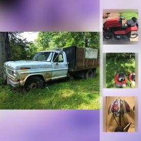 MaxSold Auction: This online auction features lamps, wheelchair, mirrors, wall art, TV, glassware, books, speakers, treadmill, 2002 Buick Lesabre, lawn mowers, telescope, holiday decor, trailers, lawn mower parts, sinks and much more!