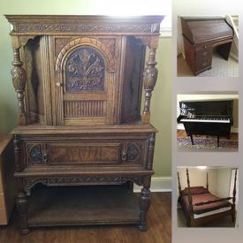 MaxSold Auction: This online auction features a Young Chang Piano and bench. Antique furniture: Malcolm cabinet. VINTAGE: Deacons bench, drum table, White sewing machine cabinet turned desk. Electronics: Stereo components, Sony DVD/Samsung 32" TV. JEWELRY: Sterling cameo. STERLING SILVER: Dish. CHINA: Royal Grafton, Wedgwood "Peter Rabbit"/Royal Doulton "Bunnykins" and "Botanic Garden" dishes.
CRYSTAL/GLASS: Serving pieces. Collectibles. Yard and Garden and much more!