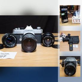 MaxSold Auction: This online auction features Canon AF514XL-S super8, Canon TX camera, Skis and Poles, Craftsman Gas Mower, Vintage Pay Phone, Longboard Skateboard, Kids Scooter and much more!