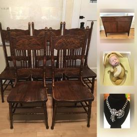 MaxSold Auction: This online auction features chess sets, scales, lamps, safe, outdoor furniture, dinnerware, necklace, camping gear, and much more!