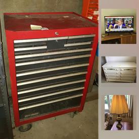 MaxSold Auction: This online auction features TVs, household furniture, lighting and decor, art, office items and furniture, small kitchen countertop appliances, exercise equipment, and much more!