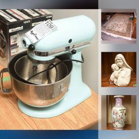 MaxSold Auction: This online auction features Kaufman Furniture Cabinet, Japanese Vase, Murano Dish, Winco Scale, KitchenAid Mixer, Glass Dishware, Watercolour, desk, Vintage Desk, and much more!