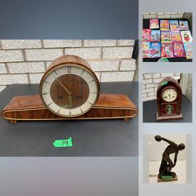 MaxSold Auction: This online auction features Coca Cola Christmas Ornaments, Telescope with Case, Forrestville Mantle Clock, Camouflage Neoprene Dog Vest, Children's DVDs, Iridescent Blue Bowl, Salt and Pepper Shaker Collection, HO Scale Electric Model Train Set, John Deere Lawn Mower, Craftsman Table Saw, Tea Cup Collections, and much more!