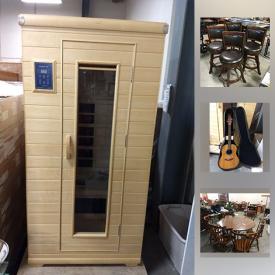 MaxSold Auction: This online auction features Thermal Life sauna, Ovation guitar, Brownie camera, Kewpie camera, Glass Table, American Drew Dresser, Ethan Allen Chest, Swarovski Crystal Animals, Kitchen Pantry Cabinet, Bar Stools, Sony LCD Tv, Crate And Barrel Daybed, and much more!