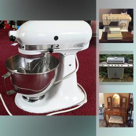 MaxSold Auction: This online auction features a grill, outdoor furniture, golf bags, shelving, books, costume jewelry, VR headset, video game systems, DVDs, toys, china, lamps, speakers, holiday decor, power tools, ladder, and much more!