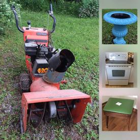 MaxSold Auction: This online auction features Whirlpool Electric range/oven. Weems and Plath Star Finder, GE Spacemaker washer and dryer, Wall Art featuring New York and Paris, Royal Doulton Figurines, toddler toys, and much more!