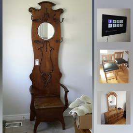 MaxSold Auction: This online auction features household furniture: Office, Living room, Dining room, bedroom, decor and artwork, LCD TV, and much more!