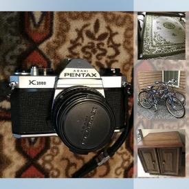 MaxSold Auction: This online auction features CCM and Raleigh bikes, Centro BBQ, Weed eater, digital cameras, slide projector, wall art, and much more!